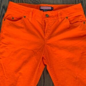 Vineyard Vines orange corduroy pants